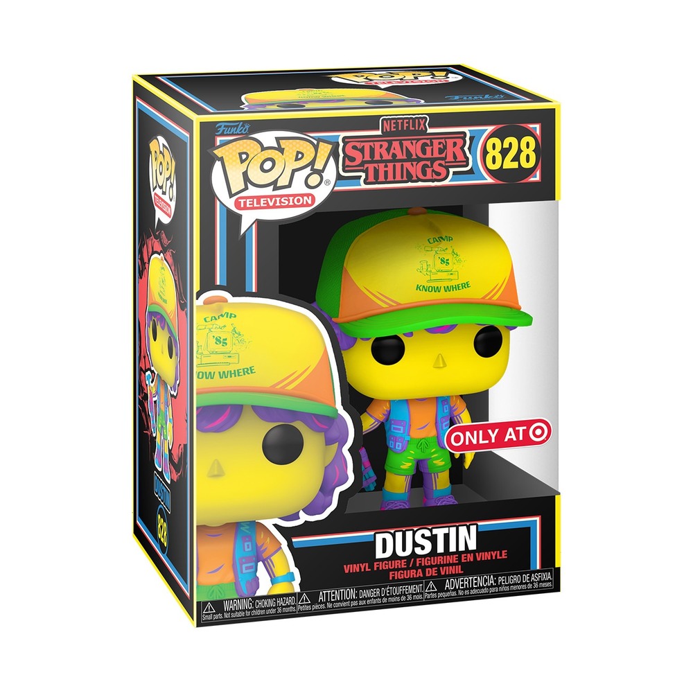 Funko Pop Stranger Things Dustin Blacklight Target Exclusive 828 Vinyl Figure